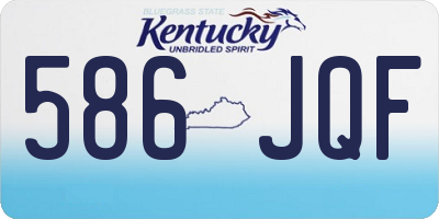 KY license plate 586JQF