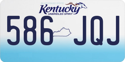 KY license plate 586JQJ