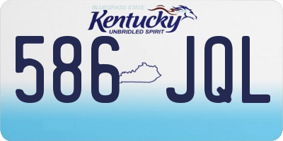 KY license plate 586JQL