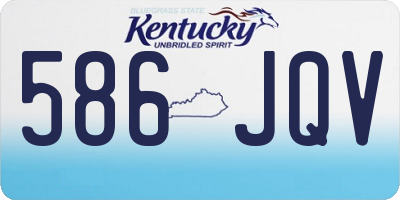 KY license plate 586JQV