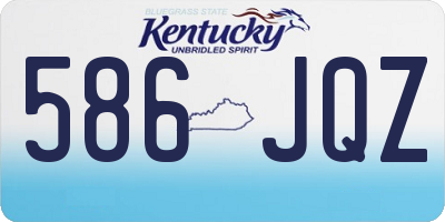 KY license plate 586JQZ