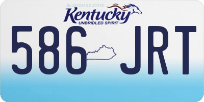 KY license plate 586JRT