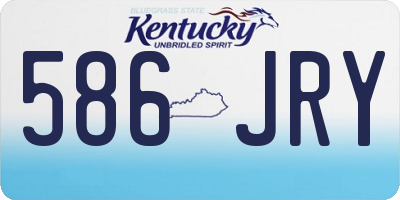 KY license plate 586JRY