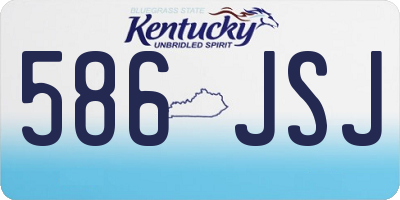 KY license plate 586JSJ