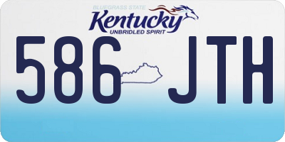 KY license plate 586JTH