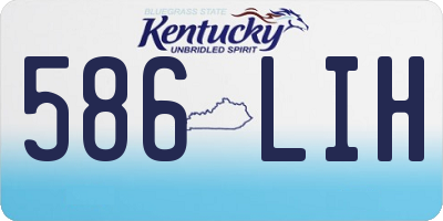 KY license plate 586LIH