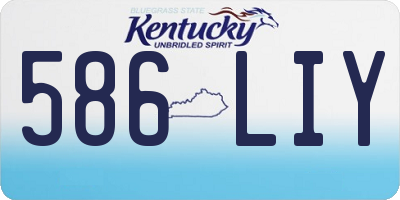 KY license plate 586LIY