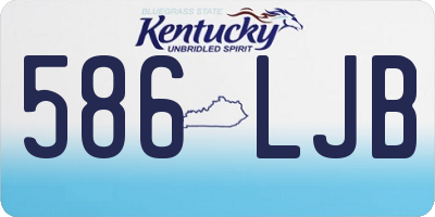 KY license plate 586LJB