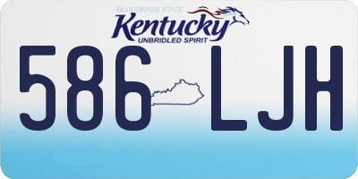 KY license plate 586LJH