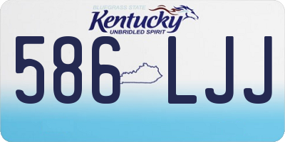 KY license plate 586LJJ