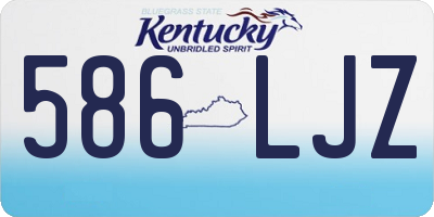 KY license plate 586LJZ