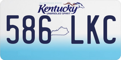 KY license plate 586LKC