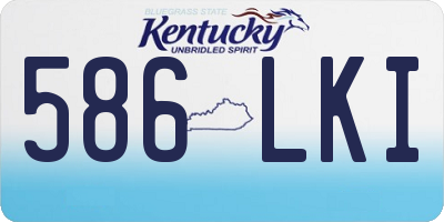 KY license plate 586LKI