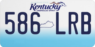 KY license plate 586LRB