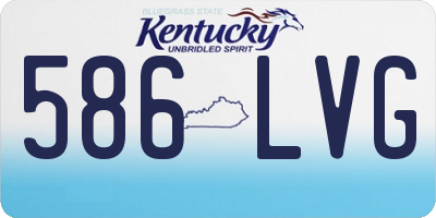 KY license plate 586LVG