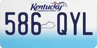 KY license plate 586QYL