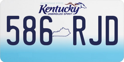 KY license plate 586RJD