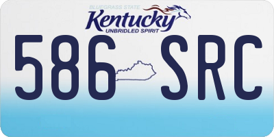 KY license plate 586SRC