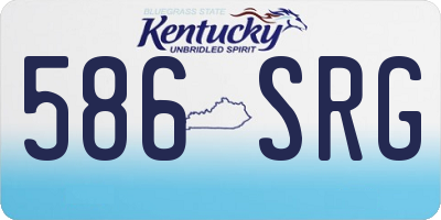 KY license plate 586SRG