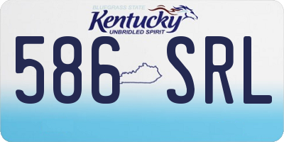 KY license plate 586SRL