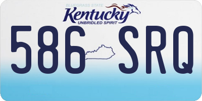 KY license plate 586SRQ