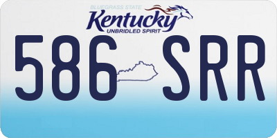 KY license plate 586SRR