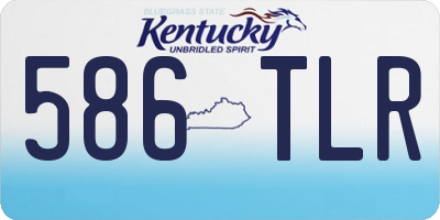 KY license plate 586TLR