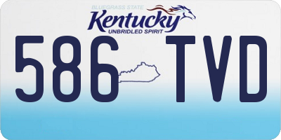 KY license plate 586TVD