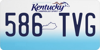 KY license plate 586TVG