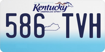 KY license plate 586TVH