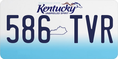 KY license plate 586TVR