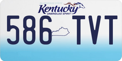 KY license plate 586TVT