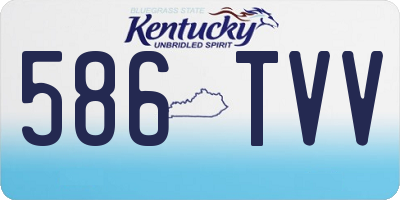 KY license plate 586TVV