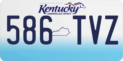 KY license plate 586TVZ