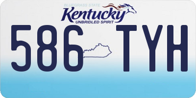 KY license plate 586TYH