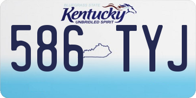 KY license plate 586TYJ