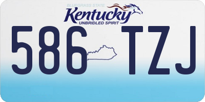 KY license plate 586TZJ