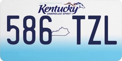 KY license plate 586TZL