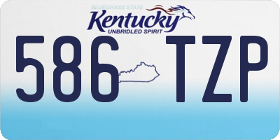 KY license plate 586TZP