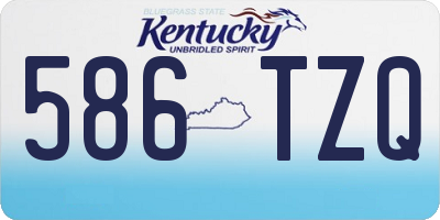 KY license plate 586TZQ