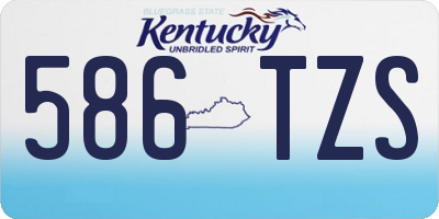 KY license plate 586TZS
