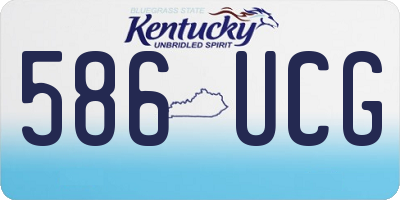 KY license plate 586UCG