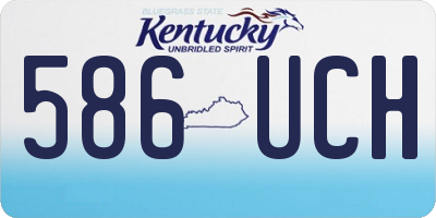 KY license plate 586UCH