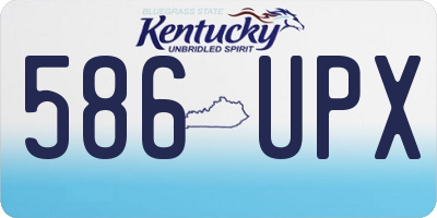 KY license plate 586UPX