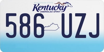 KY license plate 586UZJ