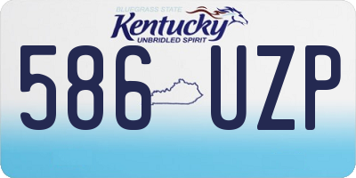 KY license plate 586UZP
