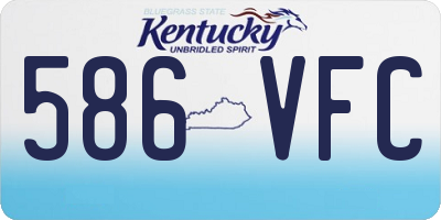 KY license plate 586VFC
