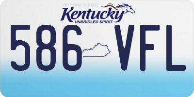 KY license plate 586VFL