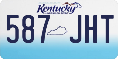 KY license plate 587JHT