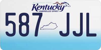 KY license plate 587JJL